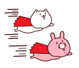 Nyanpachi and rabbit everyday sticker sticker #8618249