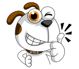 Smiling Dog V.2 / English Version sticker #8619028