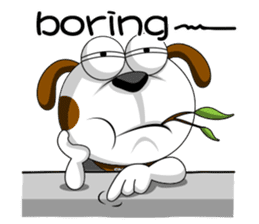 Smiling Dog V.2 / English Version sticker #8619029