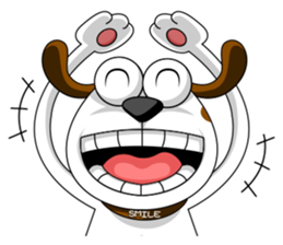 Smiling Dog V.2 / English Version sticker #8619031
