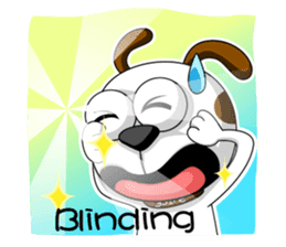 Smiling Dog V.2 / English Version sticker #8619034