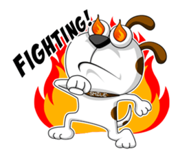 Smiling Dog V.2 / English Version sticker #8619038