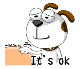 Smiling Dog V.2 / English Version sticker #8619039