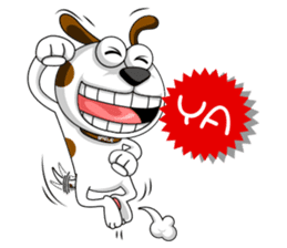 Smiling Dog V.2 / English Version sticker #8619040