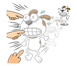 Smiling Dog V.2 / English Version sticker #8619053