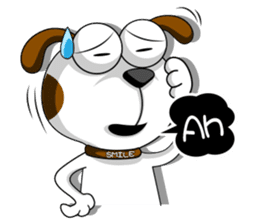 Smiling Dog V.2 / English Version sticker #8619056