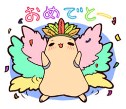 Squirrel & An acorn sticker #8619389