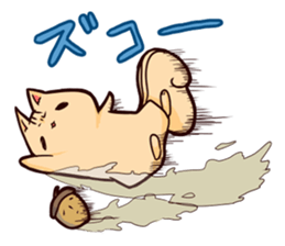 Squirrel & An acorn sticker #8619393