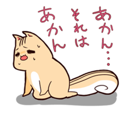 Squirrel & An acorn sticker #8619410