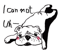 bulldog (english ver.) sticker #8619599