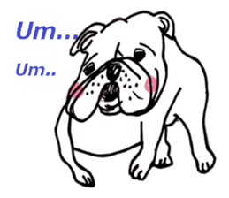 bulldog (english ver.) sticker #8619602