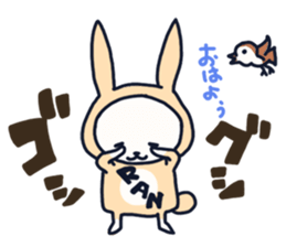 The occurrence during running character sticker #8620380
