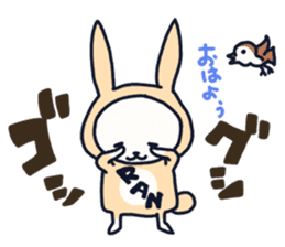 The occurrence during running character sticker #8620380