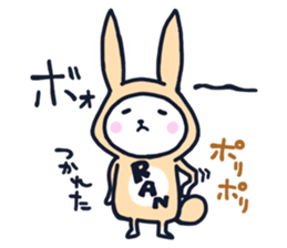 The occurrence during running character sticker #8620385