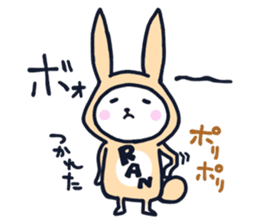 The occurrence during running character sticker #8620385