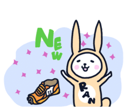 The occurrence during running character sticker #8620386