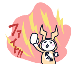 The occurrence during running character sticker #8620393