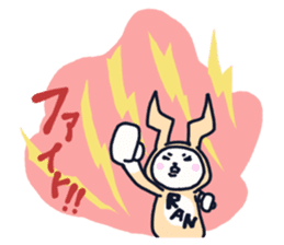 The occurrence during running character sticker #8620393