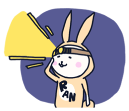 The occurrence during running character sticker #8620396