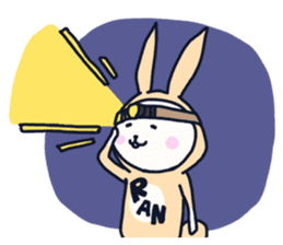 The occurrence during running character sticker #8620396