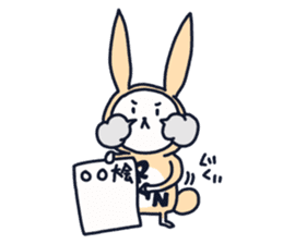 The occurrence during running character sticker #8620399