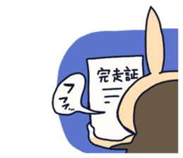 The occurrence during running character sticker #8620404