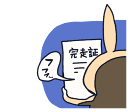 The occurrence during running character sticker #8620404