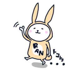 The occurrence during running character sticker #8620408