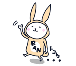The occurrence during running character sticker #8620408