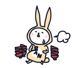 The occurrence during running character sticker #8620411