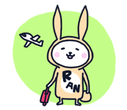 The occurrence during running character sticker #8620413