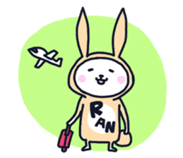 The occurrence during running character sticker #8620413