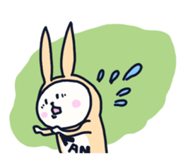 The occurrence during running character sticker #8620414