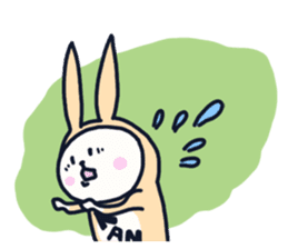 The occurrence during running character sticker #8620414