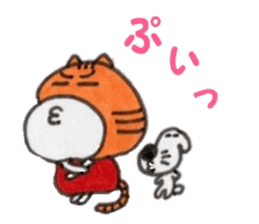 Ponta of dog and Mie of cat2 sticker #8621020