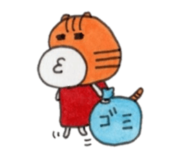 Ponta of dog and Mie of cat2 sticker #8621036