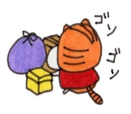 Ponta of dog and Mie of cat2 sticker #8621047