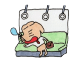 Ponta of dog and Mie of cat2 sticker #8621049