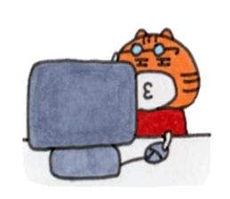 Ponta of dog and Mie of cat2 sticker #8621054