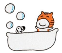 Ponta of dog and Mie of cat2 sticker #8621056