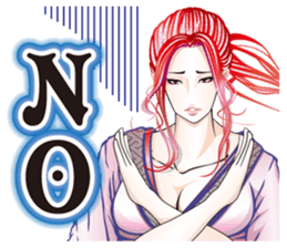 Sengoku miyabi girls sticker #8621289