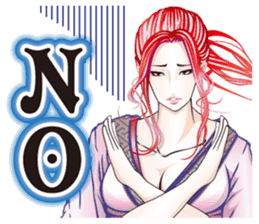 Sengoku miyabi girls sticker #8621289