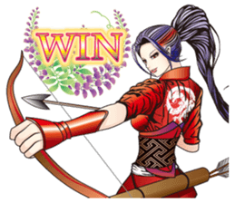 Sengoku miyabi girls sticker #8621290