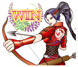 Sengoku miyabi girls sticker #8621290