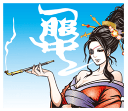 Sengoku miyabi girls sticker #8621325