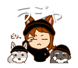 Cat lady & dogs [ everyday set ] sticker #8621507
