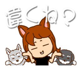 Cat lady & dogs [ everyday set ] sticker #8621529