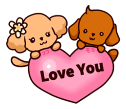 Story of seven colors Toy Poodle #2 sticker #8621630