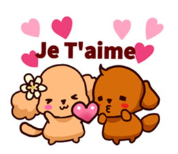 Story of seven colors Toy Poodle #2 sticker #8621631