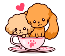 Story of seven colors Toy Poodle #2 sticker #8621653